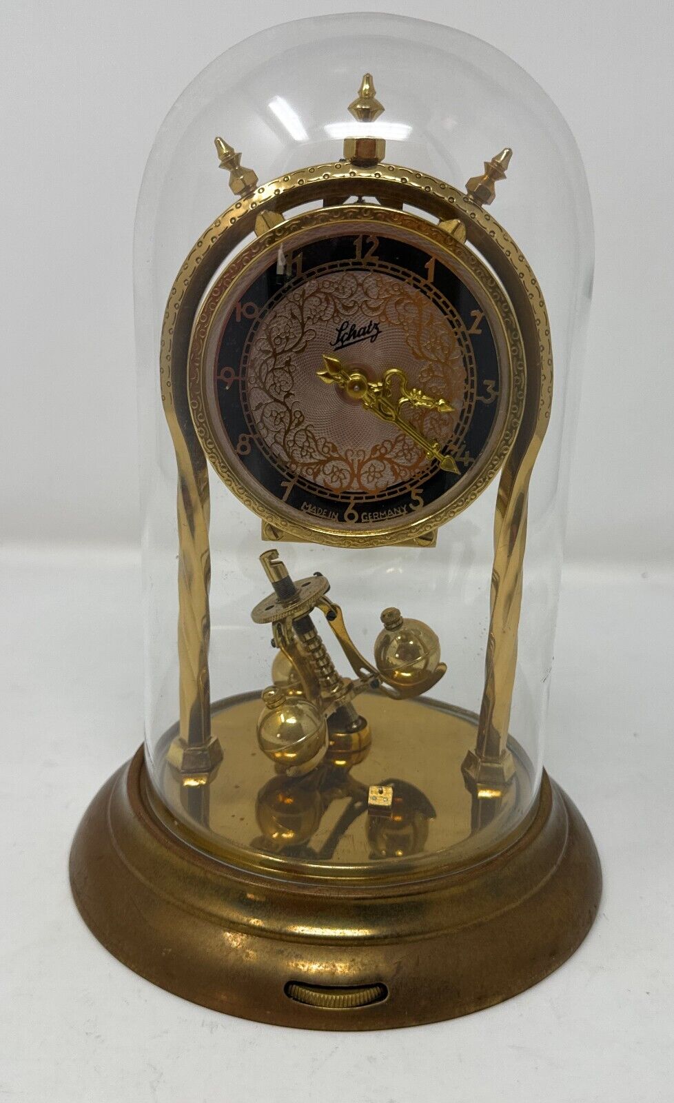 Vintage Schatz & Sohne 400 day Anniversary Clock, Torsion Pendulum