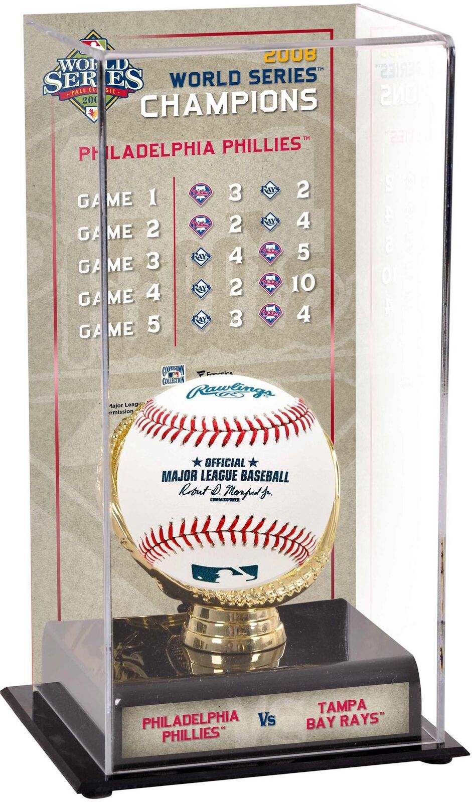 Philadelphia Phillies 2008 World Series Champs Case & Series Listing Image