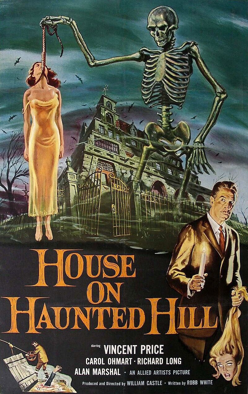House on Haunted Hill(1959) Vintage Horror Film on DVD Enhanced and Remastered