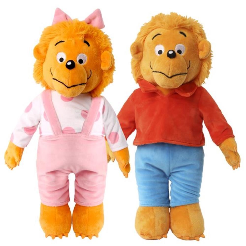 The Berenstain Bears Brother Sister Bear Plush PBS Book Character Doll Set