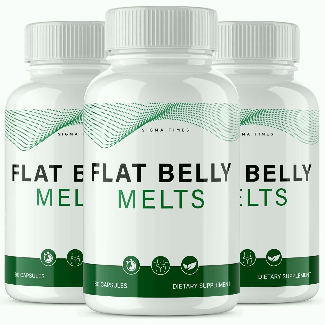 (3 Pack) Flat Belly Melts Supplement- Advanced Formula Support Pills