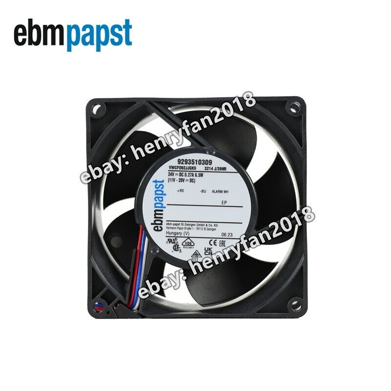 Ebmpapst Fan 3214J/39NR Axial Fan 24VDC 0.27A 6.5W 92*92*38mm Cooling Fan