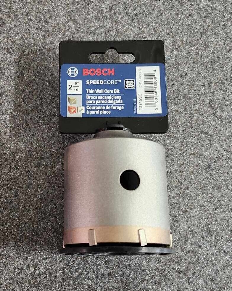 Bosch SpeedCore 2-9/16-Inch Thin Wall Core Bit #T3915SC for Masonry Removal