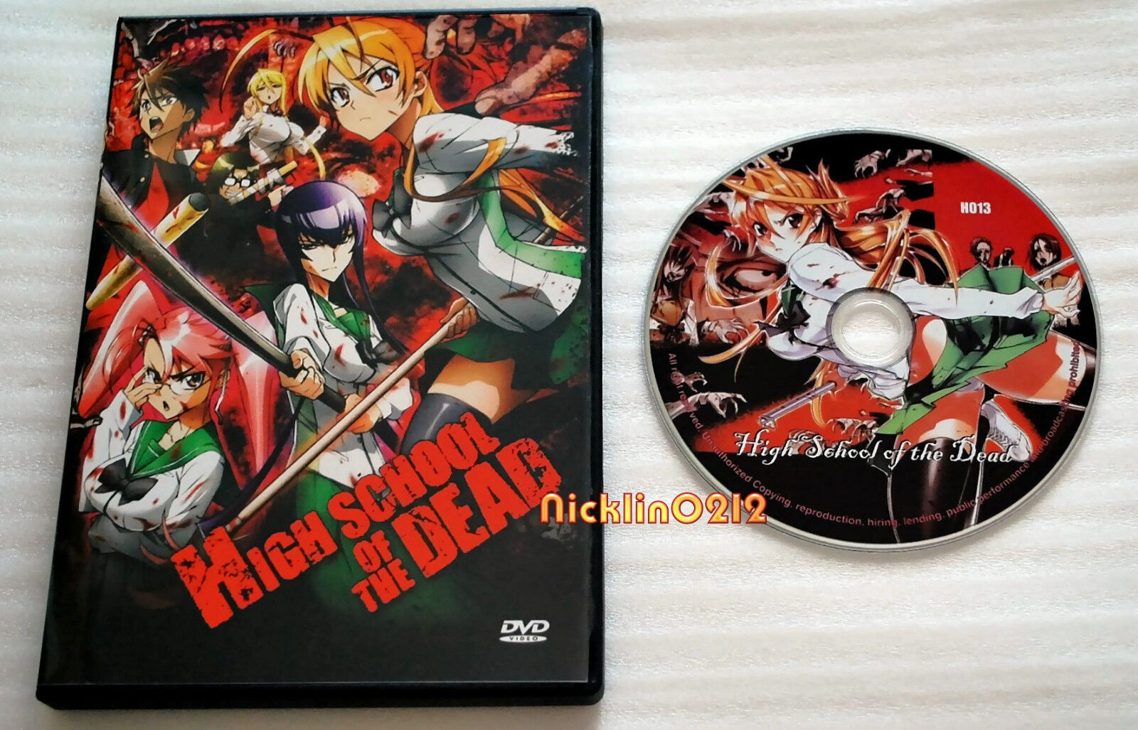 HIGH SCHOOL OF THE DEAD: Anime DVD Complete Collection Episodes 1-12 in English