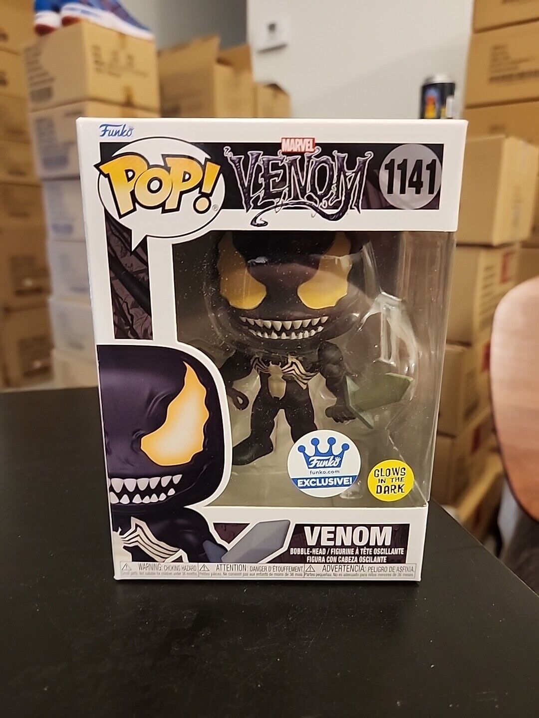 Funko Pop Venom 1141 Glow in the Dark Funko Shop Exclusive 