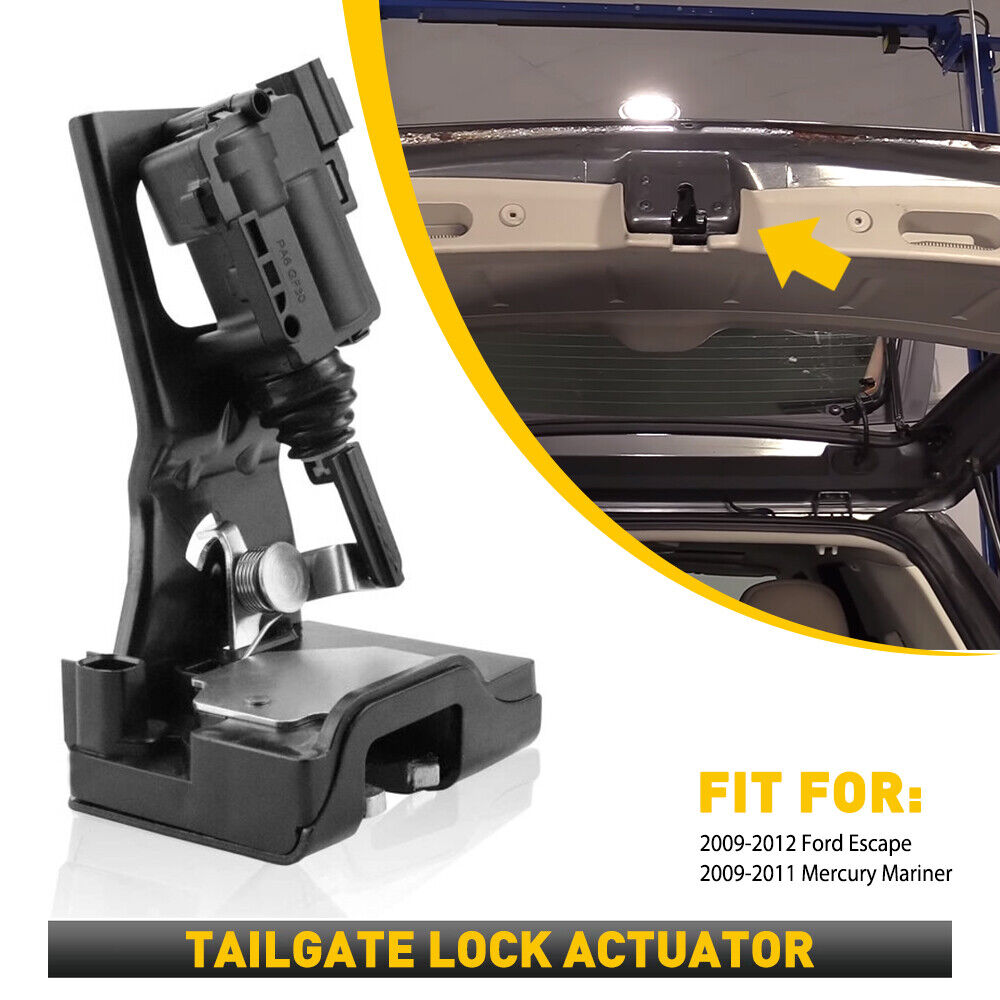 For 2009-2012 Ford Escape Tailgate Lock Actuator Tailgate Trunk Latch Lock Black
