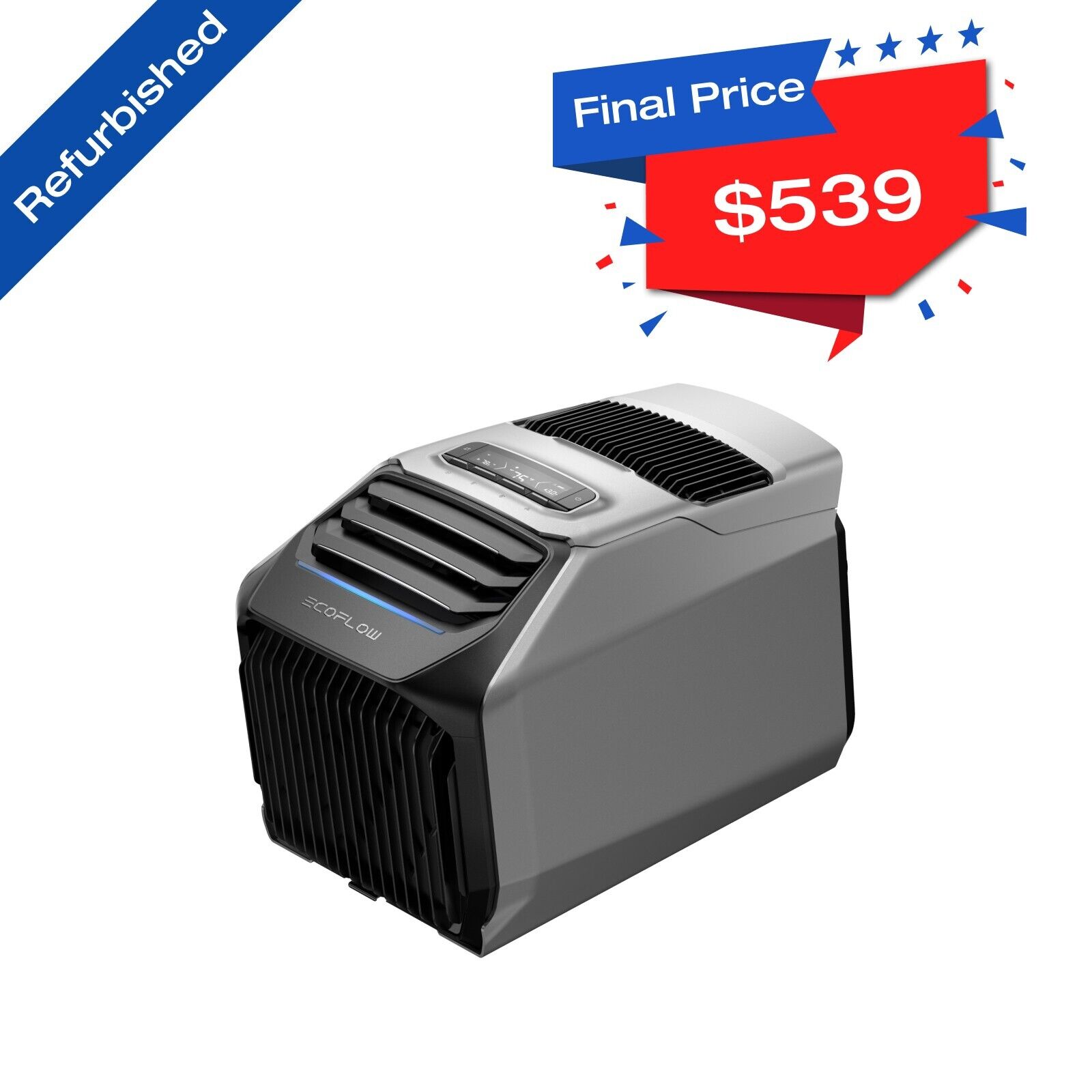 EcoFlow Wave 2 Portable Air Conditioner, for Outdoor Certified Refurbished
