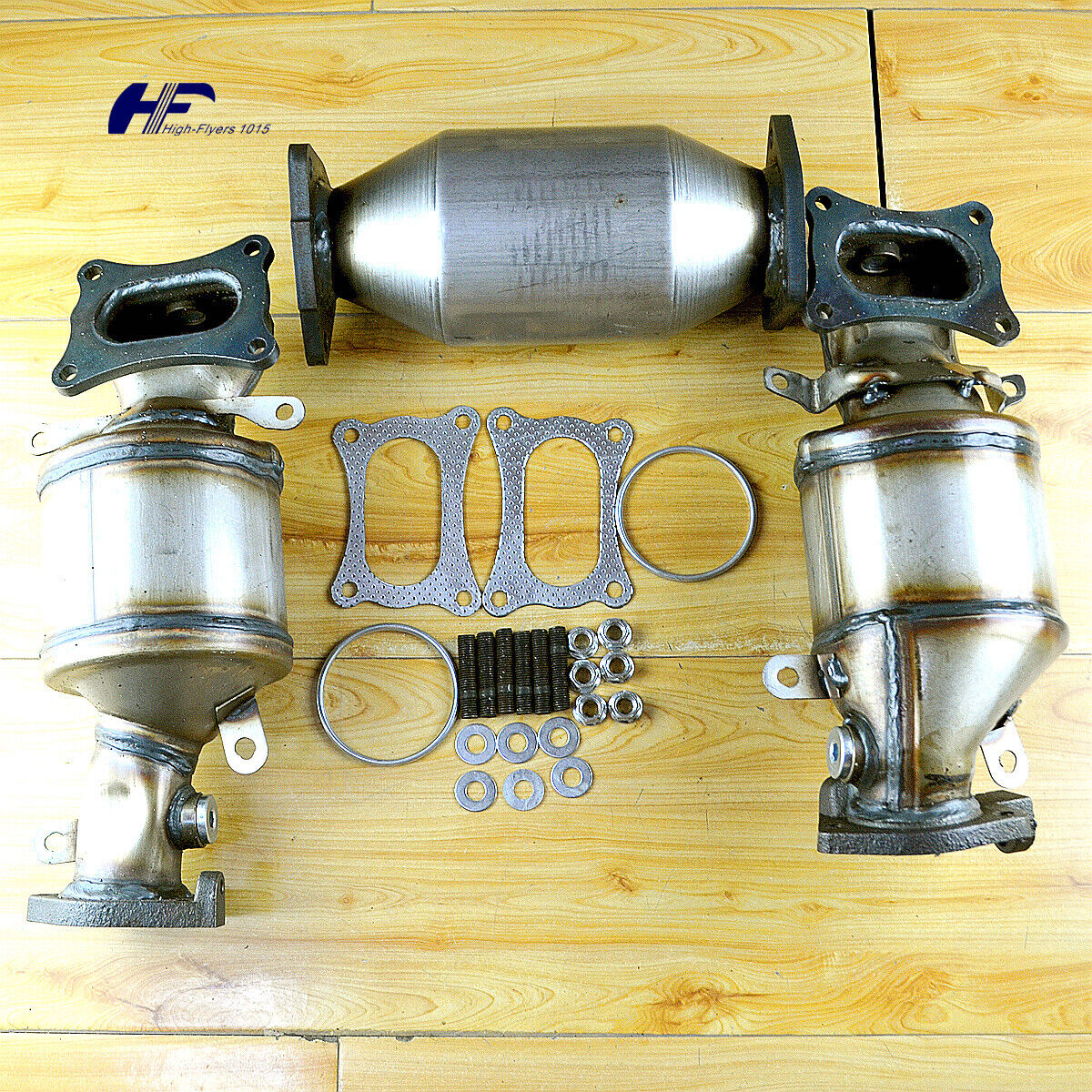 🔥 NEW All 3 manifold Catalytic Converter Set For 2008 - 2012 Honda Accord 3.5L