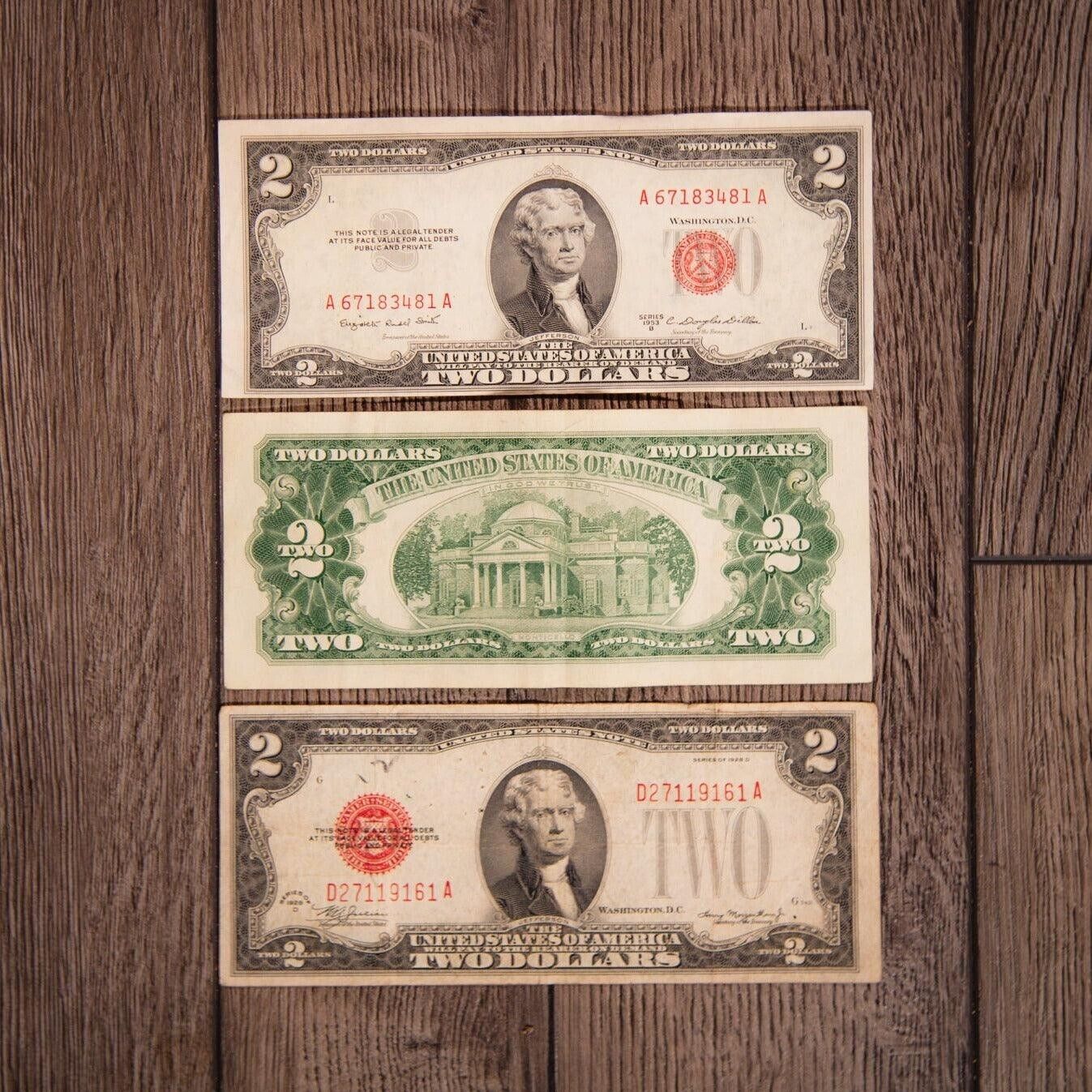 $2 Red Seal Note VF-AU (Random Year)