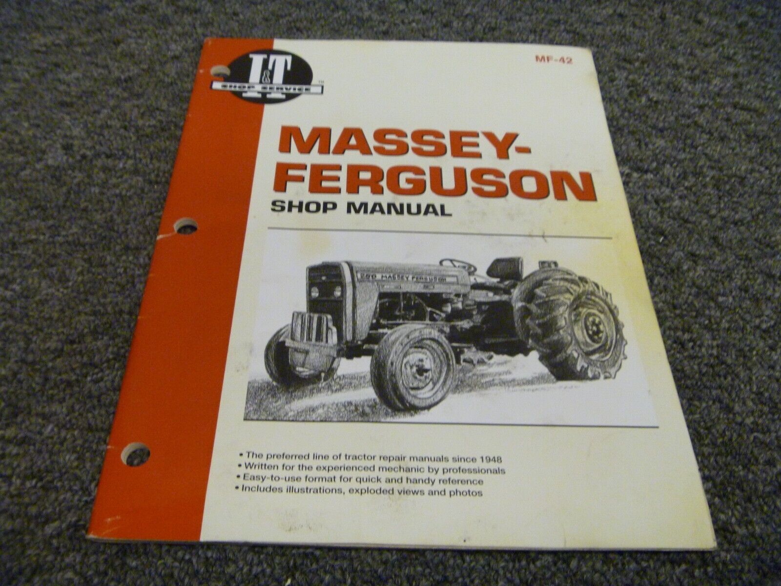 I&T Massey-Ferguson 230 235 240 245 250 Tractor Shop Service Repair Manual MF-42