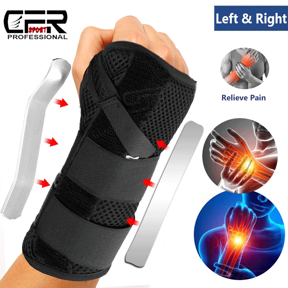 Wrist Hand Brace Support Carpal Tunnel Sprain Arthritis Gym Splint Right / Left