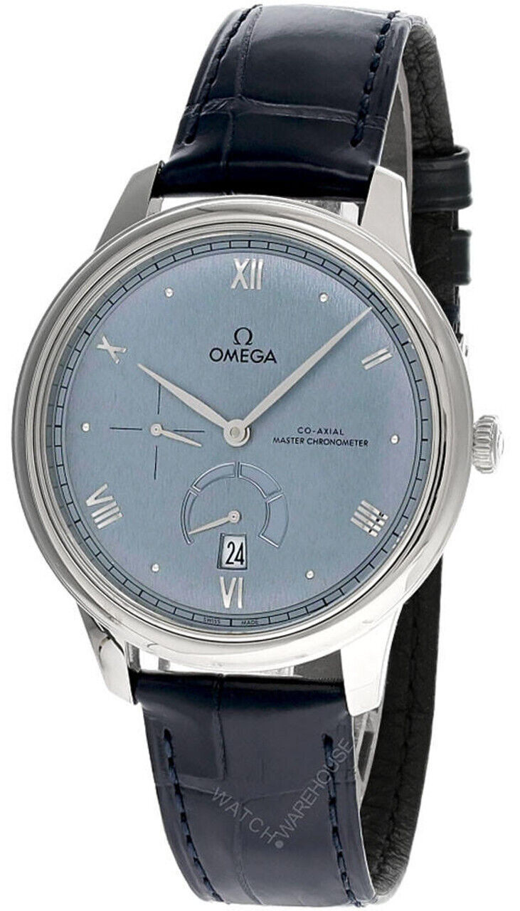 OMEGA De Ville Prestige 41MM Blue Leather Men\'s Watch 434.13.41.21.03.001