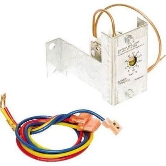 Goodman 0T18-60A Outdoor thermostat for dual fuel systems.