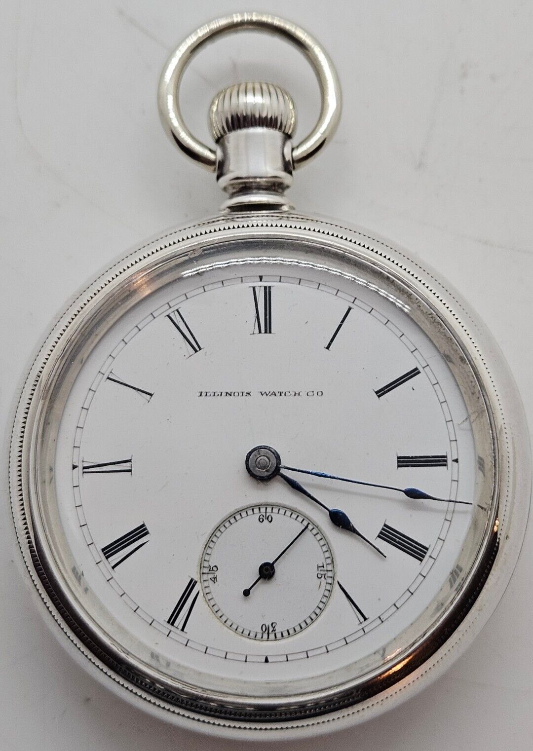 Antique Working 1882 ILLINOIS Victorian Gents 11J Silver Pocket Watch 18s