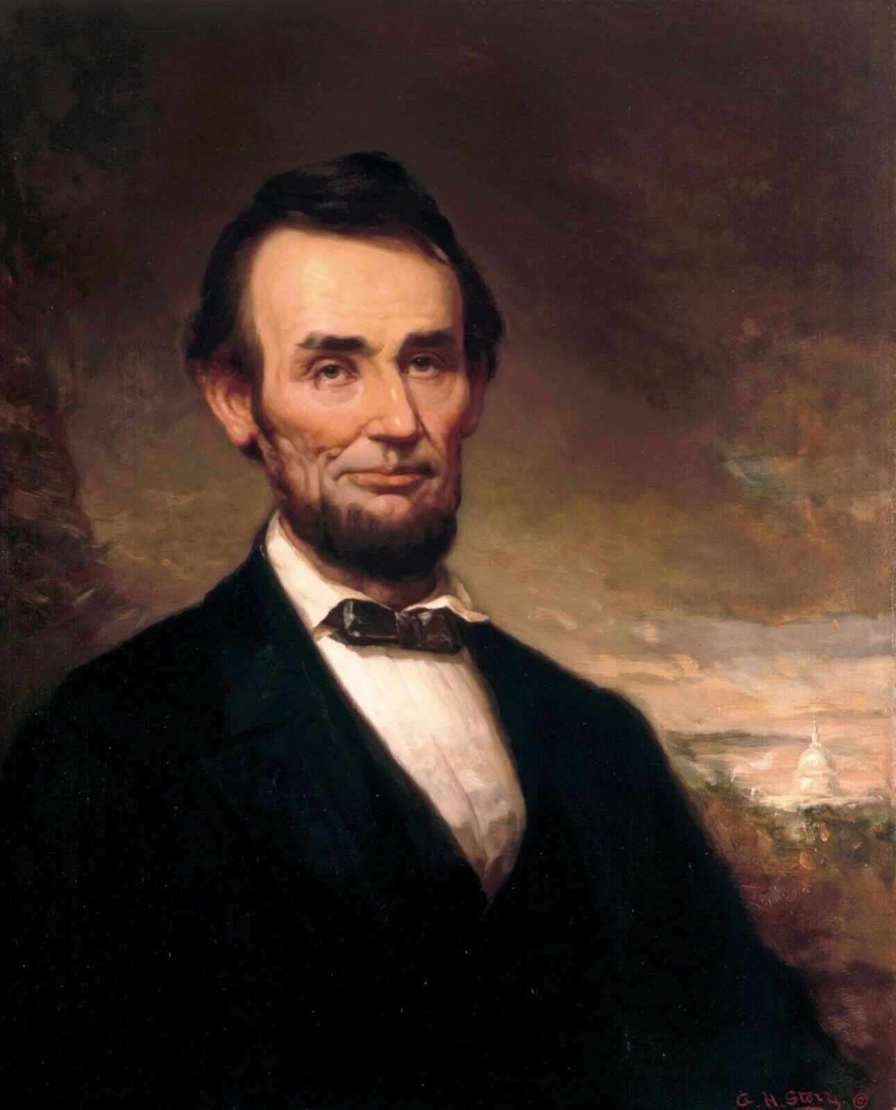 Abraham Lincoln, US President  art painting print