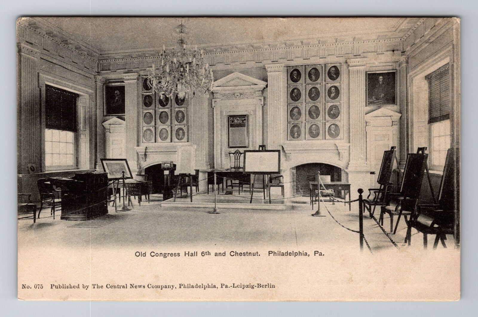 Philadelphia PA-Pennsylvania Old Congress Hall, Vintage Postcard