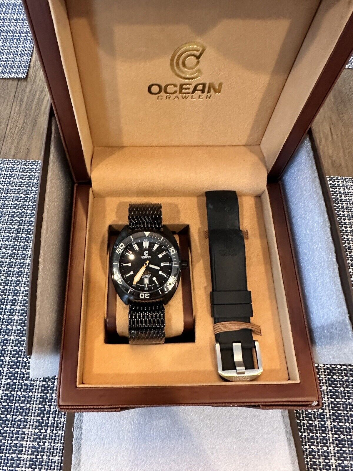 Ocean Crawler Core Diver - Ultra-Black DLC Dive watch