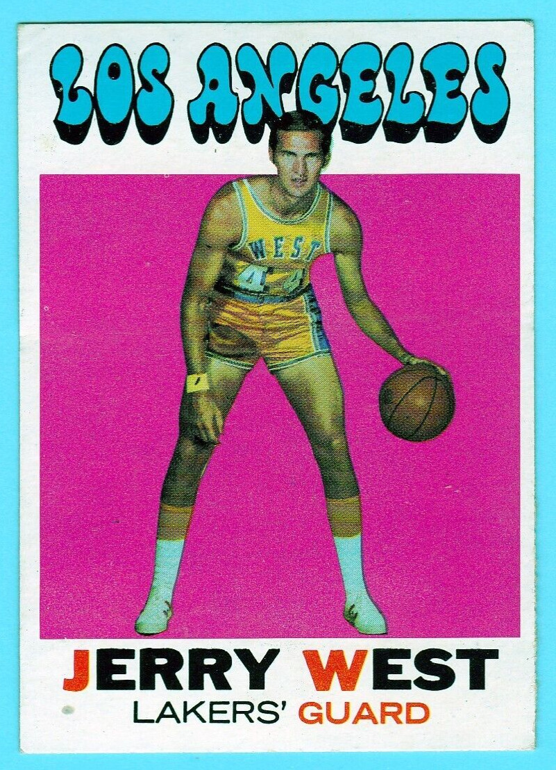1971-72 Topps Basketball 050 JERRY WEST #50 - Los Angeles Lakers - VG-EX 4 - HOF