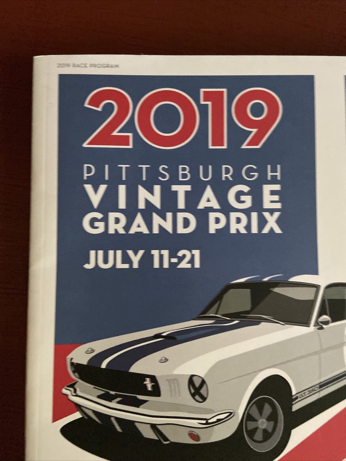 Pittsburgh Vintage Grand Prix Race Program 2019 Shelby Mustang Magazine