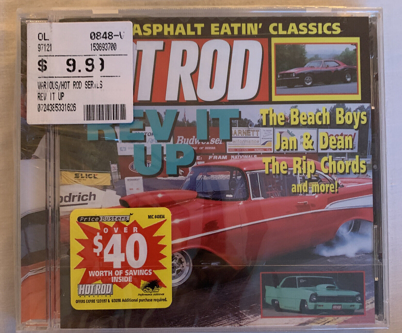 Hot Rod: Rev It Up by Various Artists (CD, May-1997, The Right Stuff)