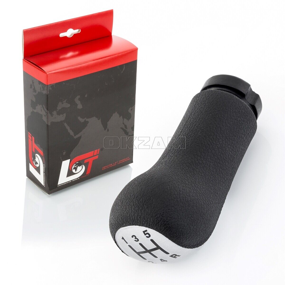 BLACK AND CHROME GEAR STICK KNOB FOR FORD TRANSIT CONNECT