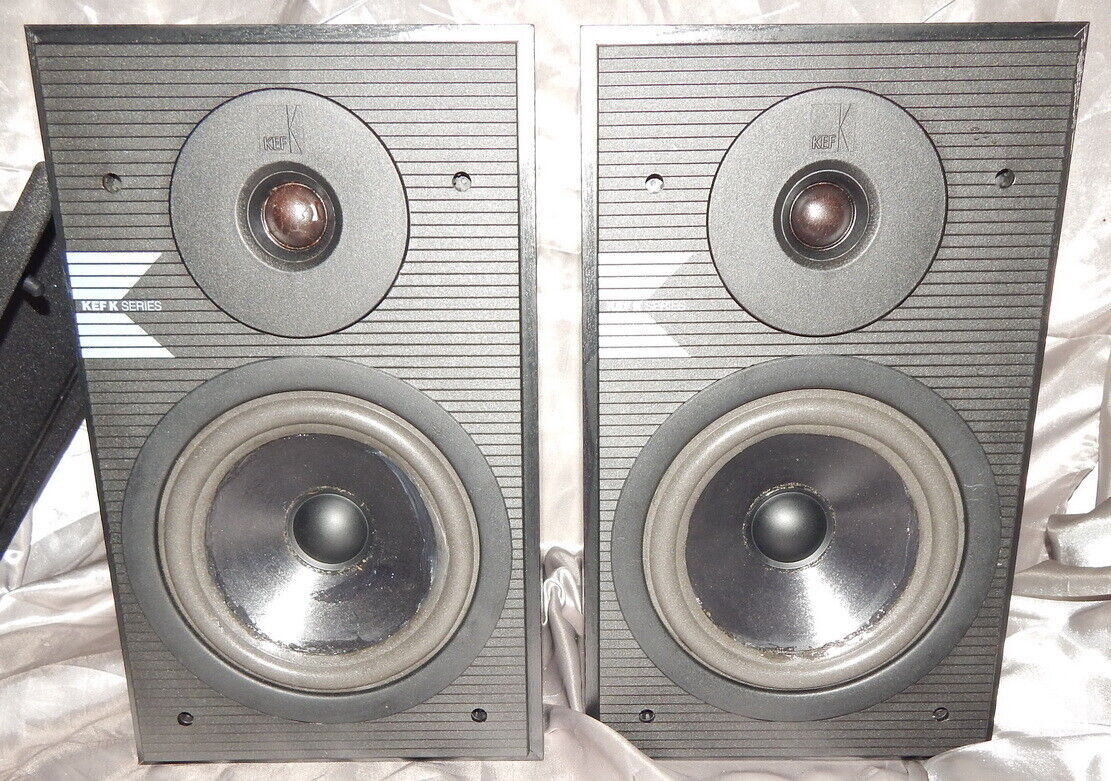 KEF K120 vintage bookshelf speakers with refoamed woofers