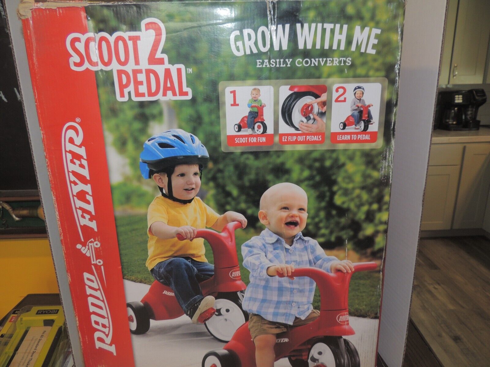 Radio Flyer Scoot to Pedal Ages 1-3 New Open Box Model#68