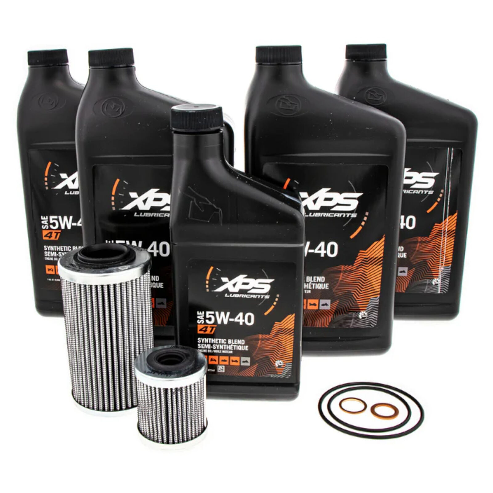 Can-Am New OEM 4T 5W-40 Synthetic Blend Oil Change Kit, Rotax 991 (SE5), 9779248