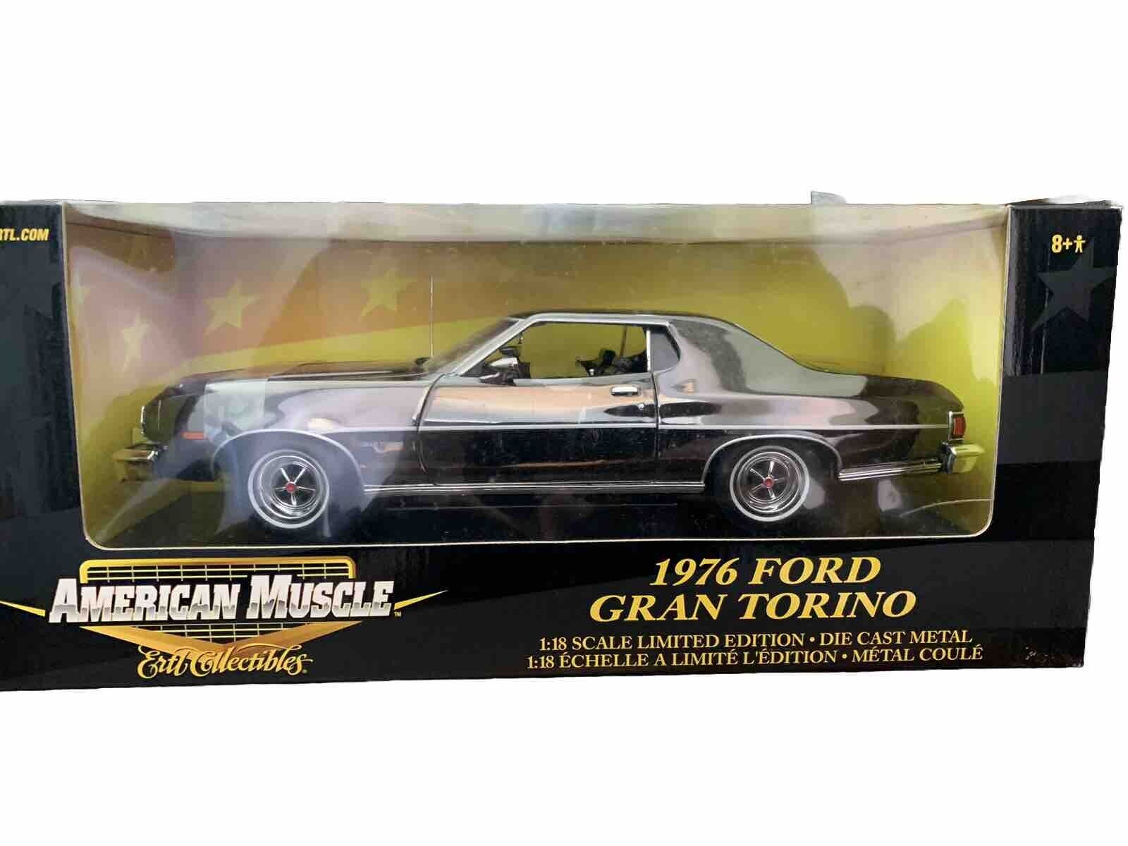 *RARE* Ertl - 1/18 1976 Ford Torino  *Black Chrome Chase Car - 1/1000*