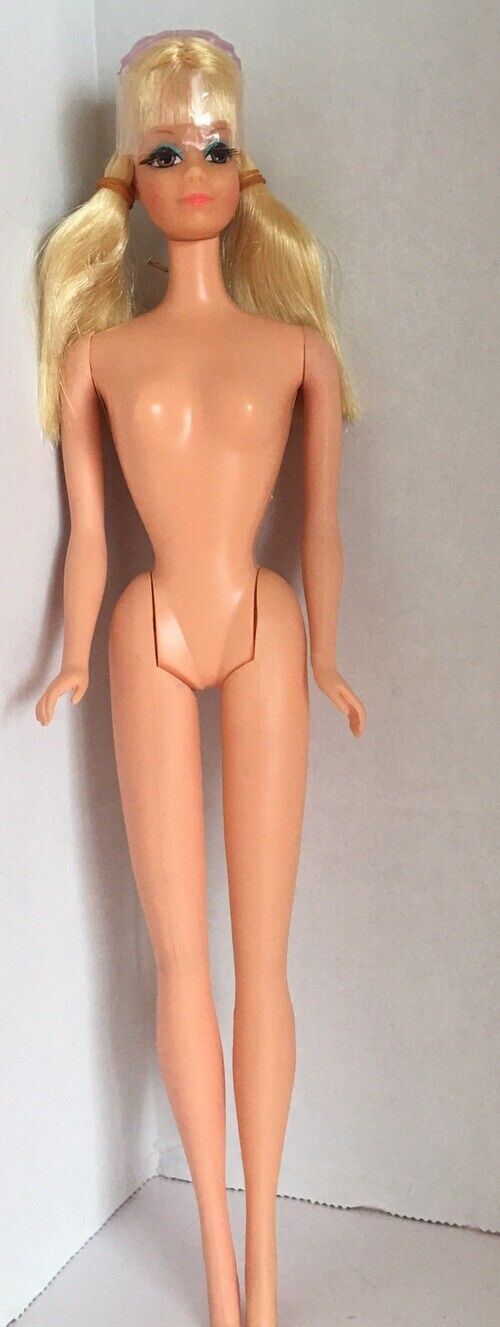 Vintage 1967 Talking Barbie PJ Mattel mute does not talk Eyelashes