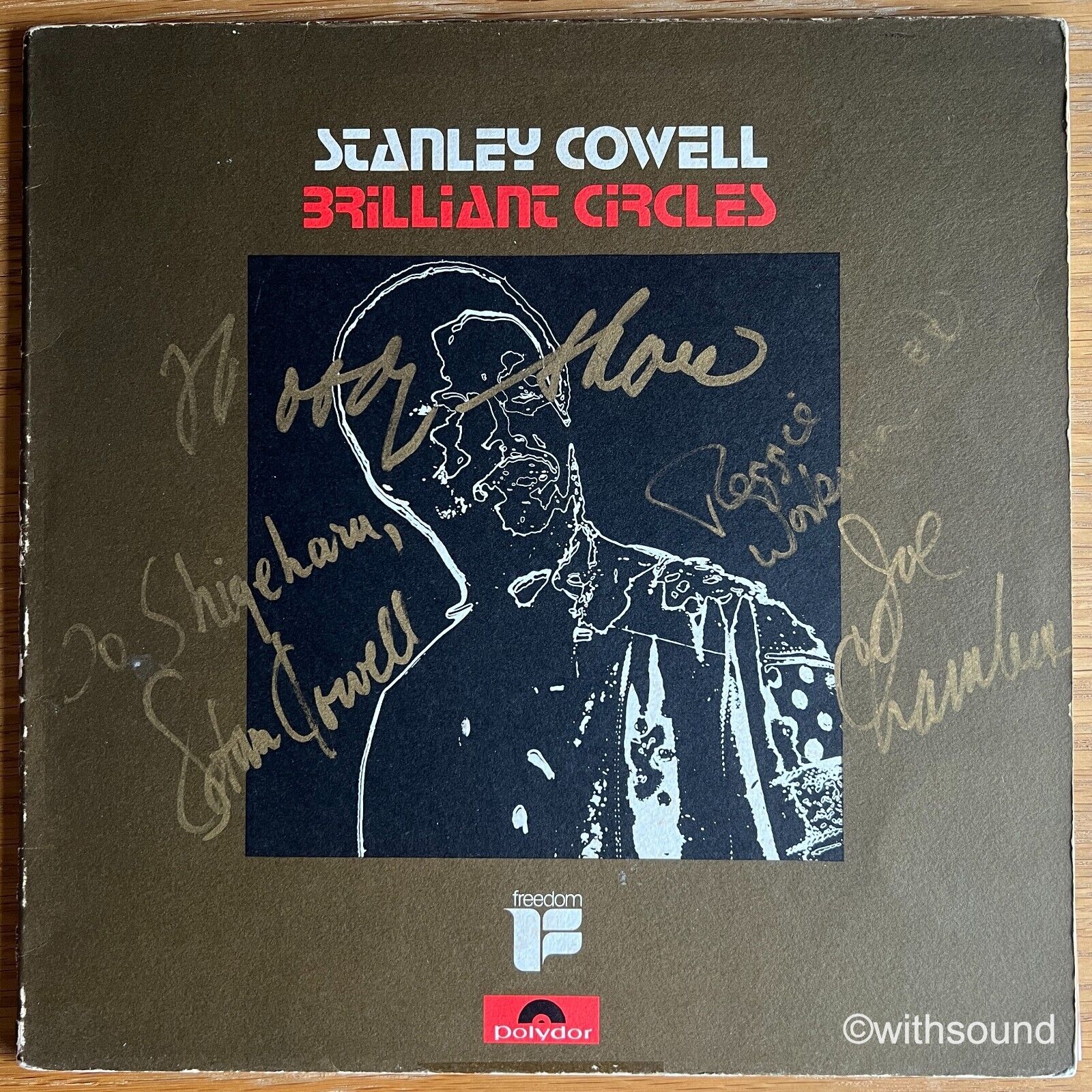 STANLEY COWELL Brilliant Circles UK ORIG LP AUTOGRAPHED SIGNED 1972 WOODY SHAW
