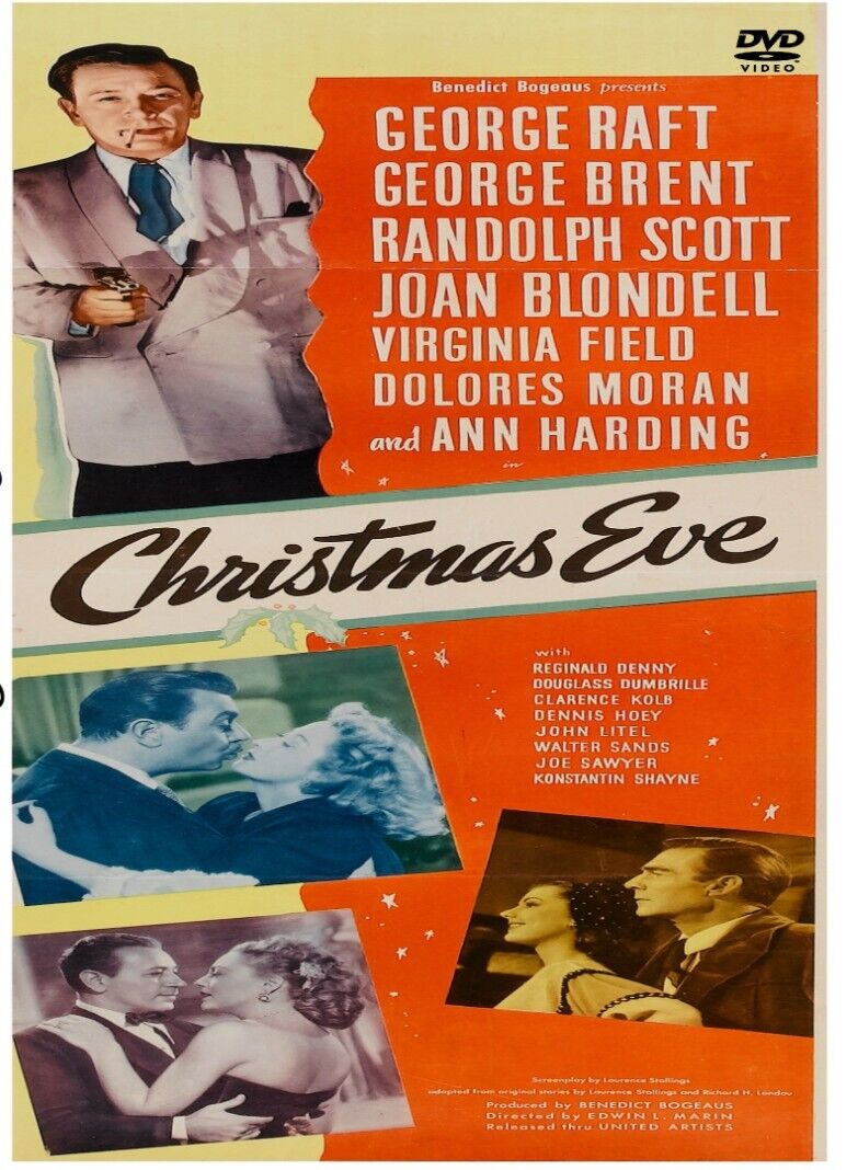 Christmas Eve 1947 DVD Holiday movie  George Raft Randolph Scott George Brent