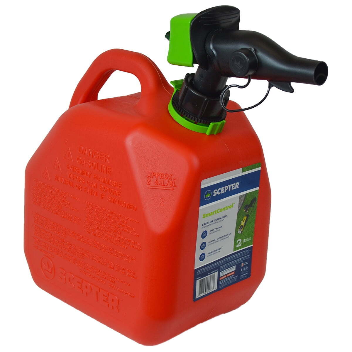 2-Gallon Scepter SmartControl Red Gas Container Height 14\