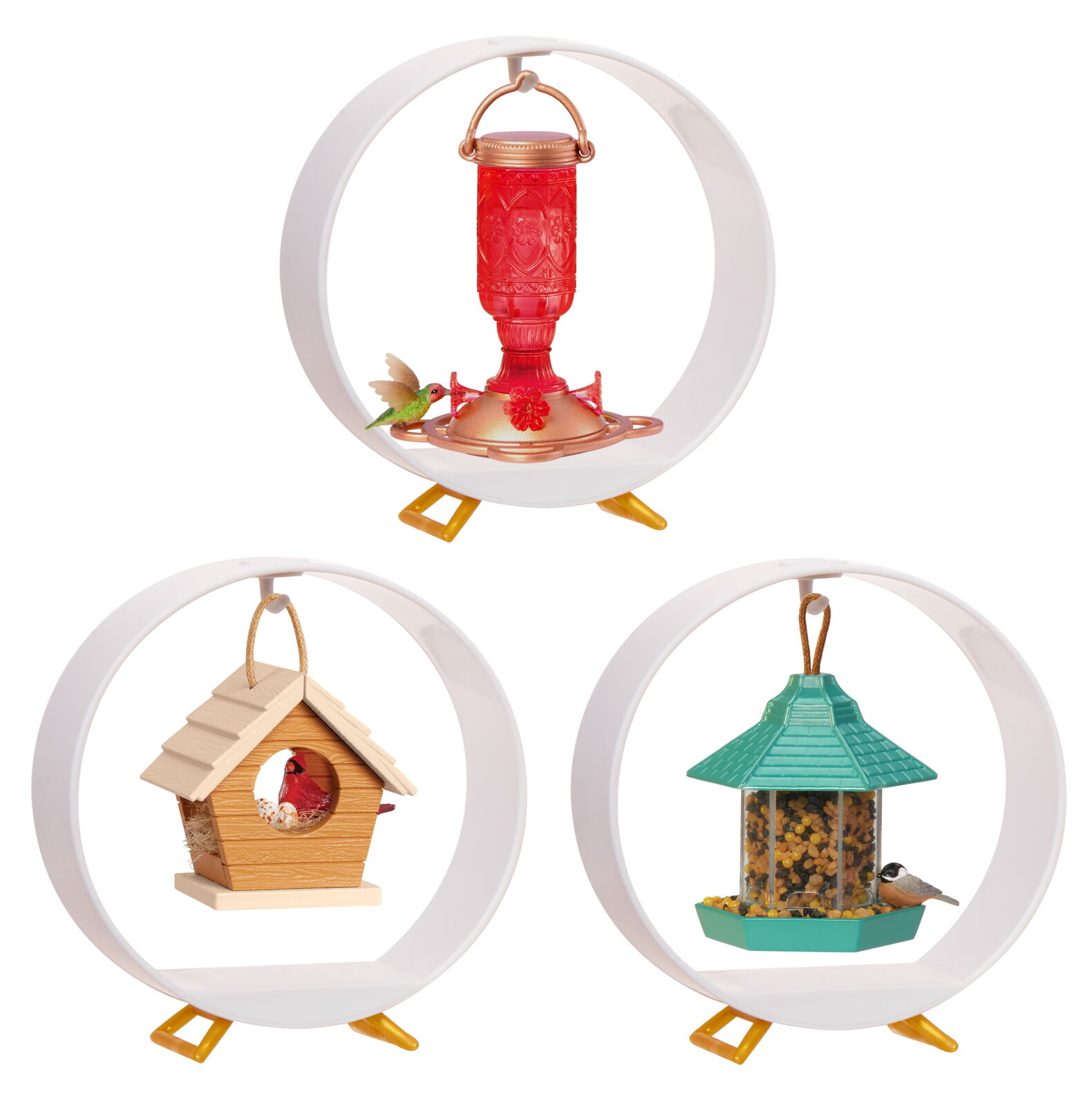 Make It Mini Lifestyle Home Series 1 Birdfeeders Bundle (3 Pack)