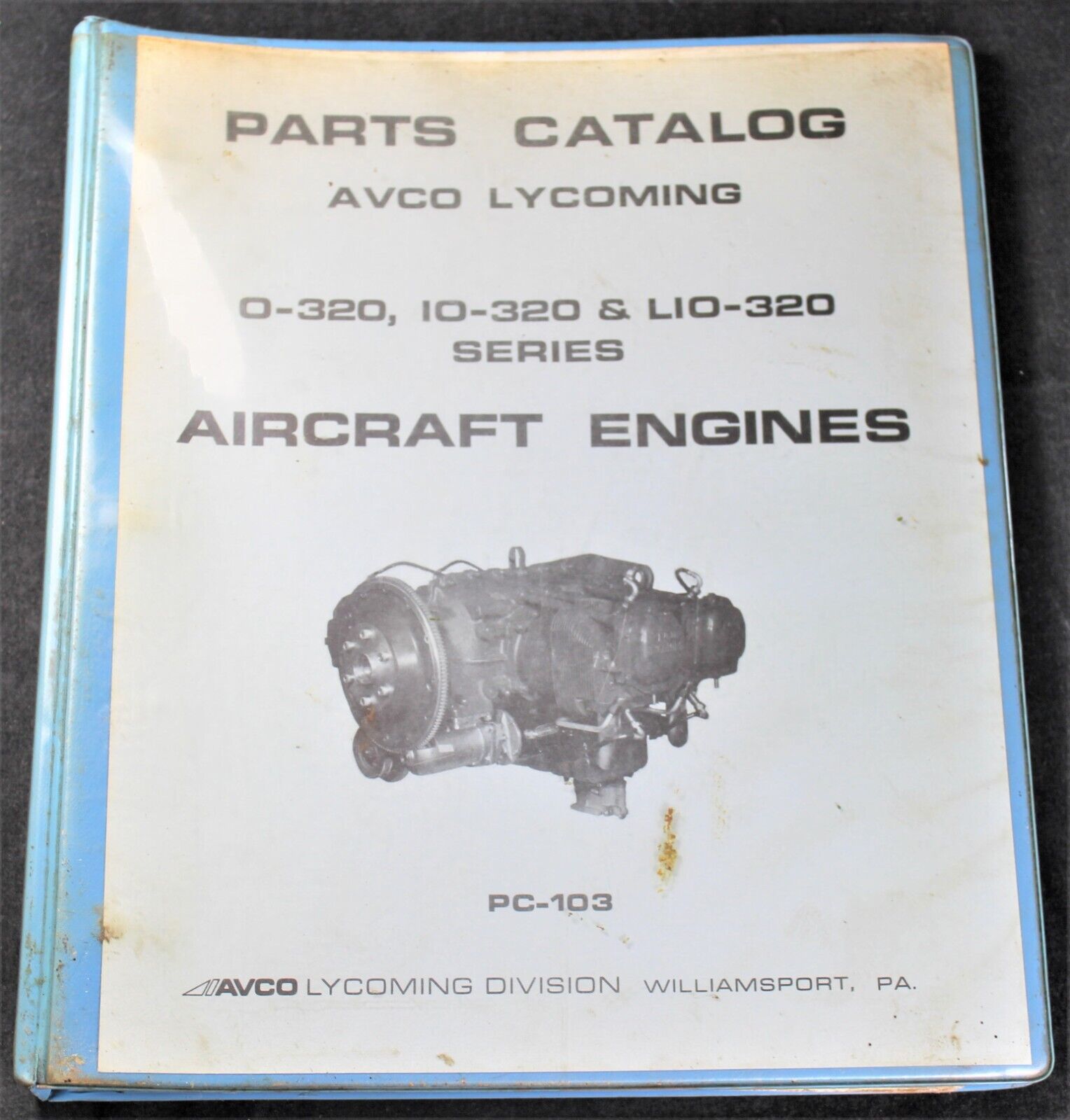 1970 Avco Lycoming O-320 IO-320 LIO-320 Series Aircraft Engine Parts Catalog