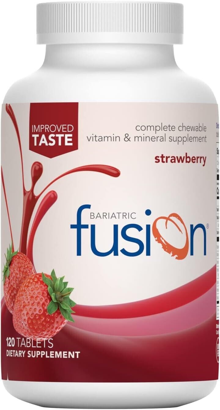 Bariatric Fusion STRAWBERRY Complete Chewable Multivitamin & Mineral Supplement 