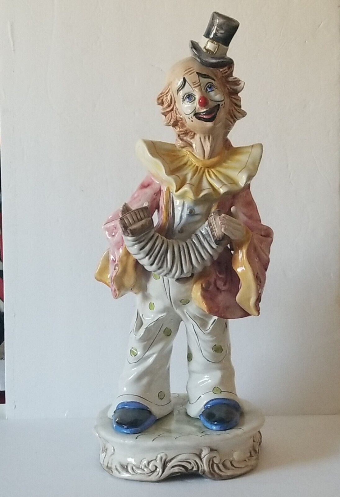 Capodimonte Ceramic Clown Statue 23\