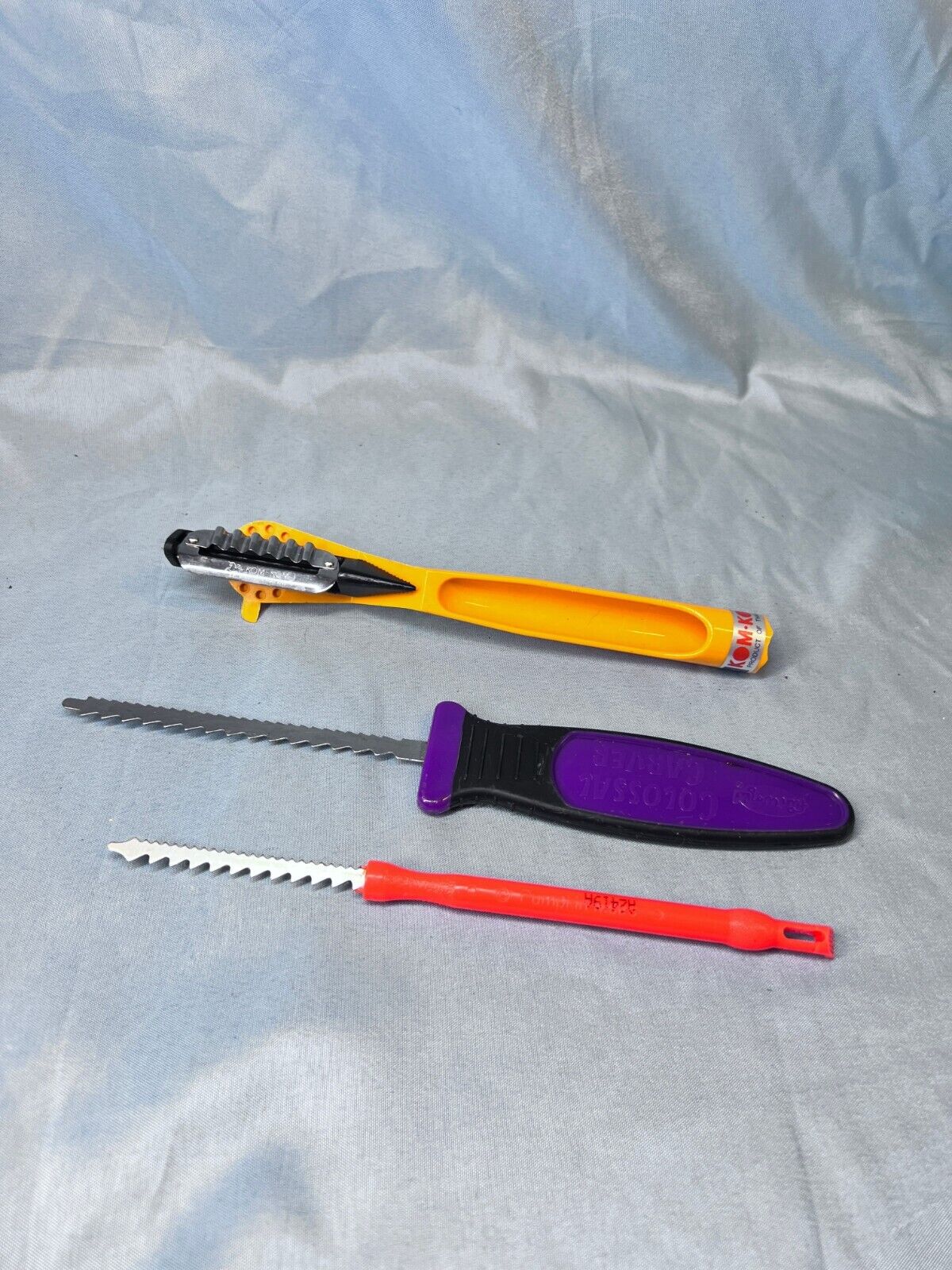 Lot Of 3 Fun Wild Colossal Carver With With Kom Kom Miracle Vegetable Peeler