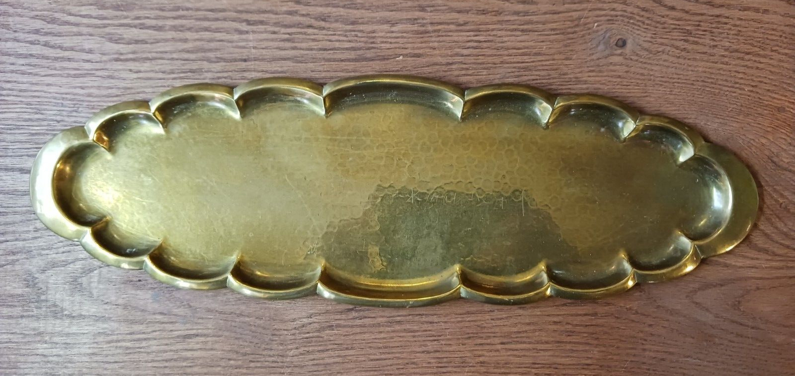 Antique Ignatius Taschner Art Nouveau Oval Copper tray 15
