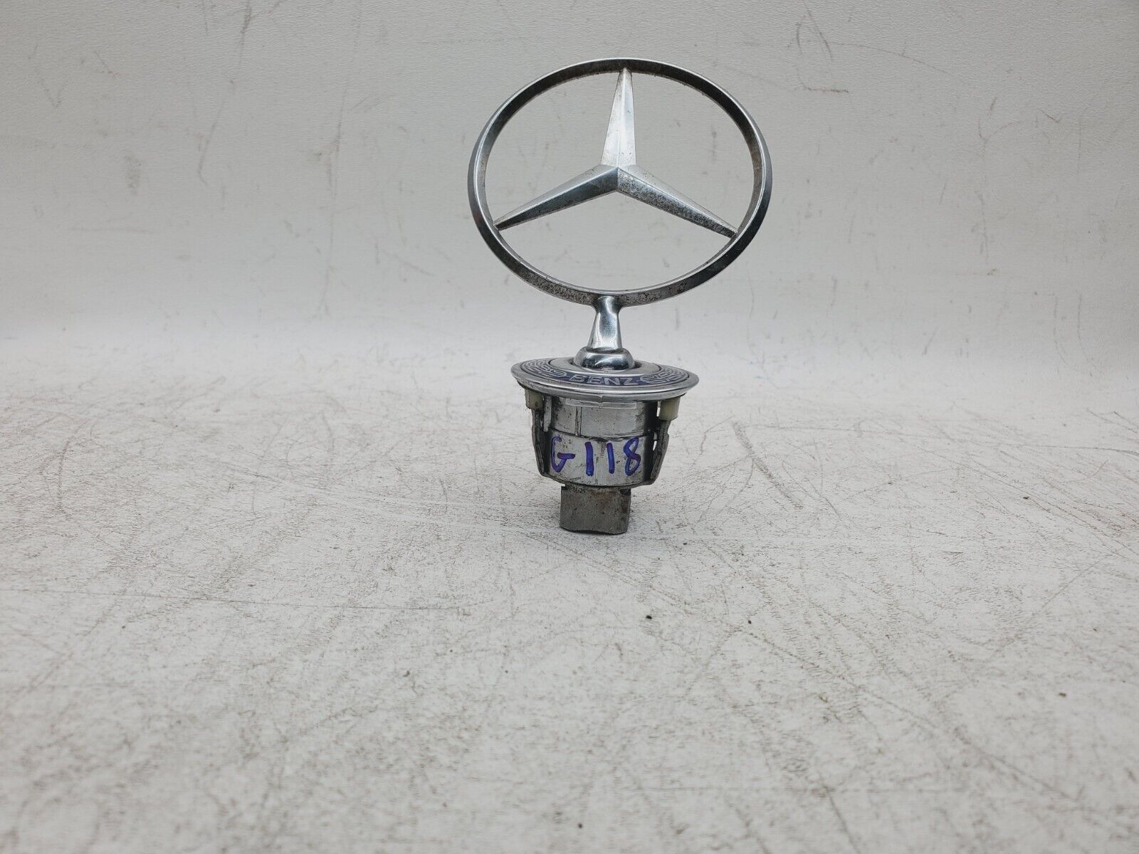 ✅ MERCEDES BENZ HOOD ORNAMENT METAL NICE AUTHENTIC REAL OEM G118
