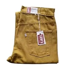NWT LVC Levi's Vintage Clothing big E White Tab JEANS Mustard Yellow W31 L32  picture