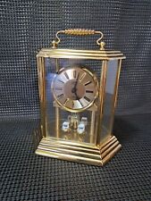 Vintage Schatz 1881 Germany Mini Glass Pendulum Brass? Clock For Parts or Repair picture