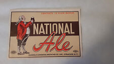 Vintage Haberle Congress National Ale Label picture