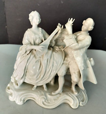 Antique Capodimonte blanc-du-China Porcelain Figurine, 6.5