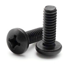 #10-32 Black Oxide Stainless Steel Phillips Pan Head Machine Screw Select Size picture