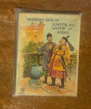 ANTIQUE Milton Bradley: Grandma’s Game of Knots and Whys of Science #4934 (1900) picture