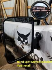 2 magnetic mirrors  skid steer tractor bobcat john deere PLUS BLIND SPOT MIRRORS picture