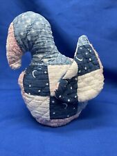 Primitive Farmhouse Antique Cutter Quilt Duck Weighted Stump Doll Stuffed Doll picture