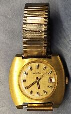 VINTAGE SWISS MENS CHATEAU LARGE SQUARE WATCH 3D MARKERS RUNS 1.5