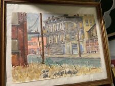 William L. Drake Wonderful signed, dated vintage Paterson watercolor picture